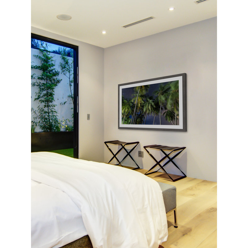 Palms at Night 1 Piece Single Picture Frame Wall Art, 61cm H x 91cm W