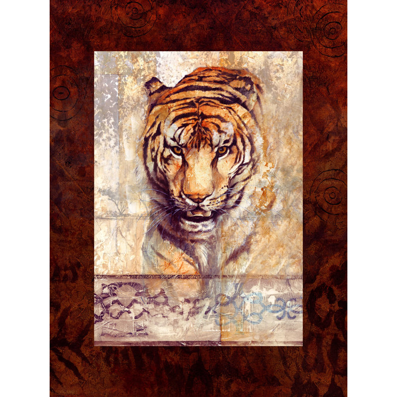 Très grand tigre, H 16 po x l 12 po x P 1,25 po