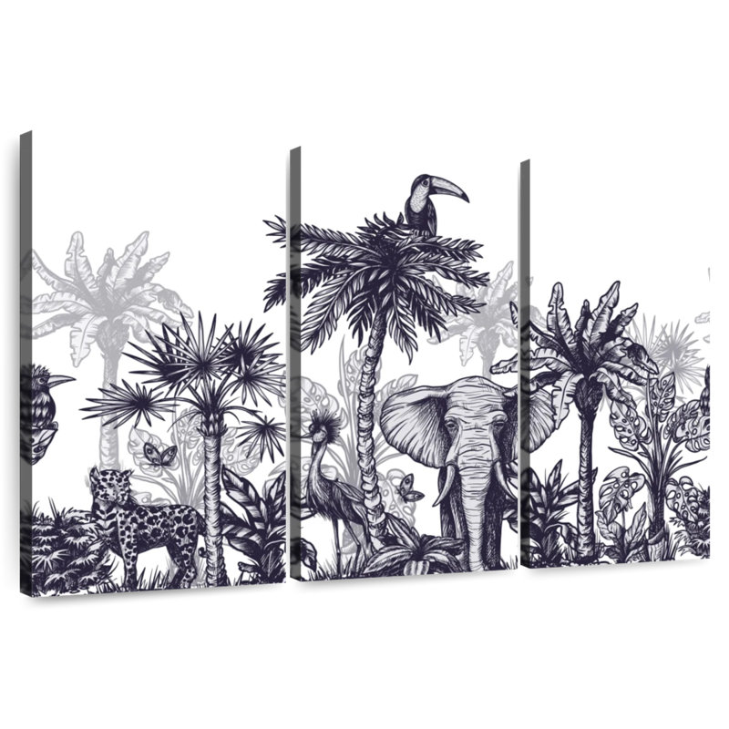 Brampt Jungle Euphoria, 48" H x 74" W