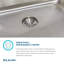 Lustertone 33" L x 22" W Double Basin Drop-In Kitchen Sink-30826549-32753095