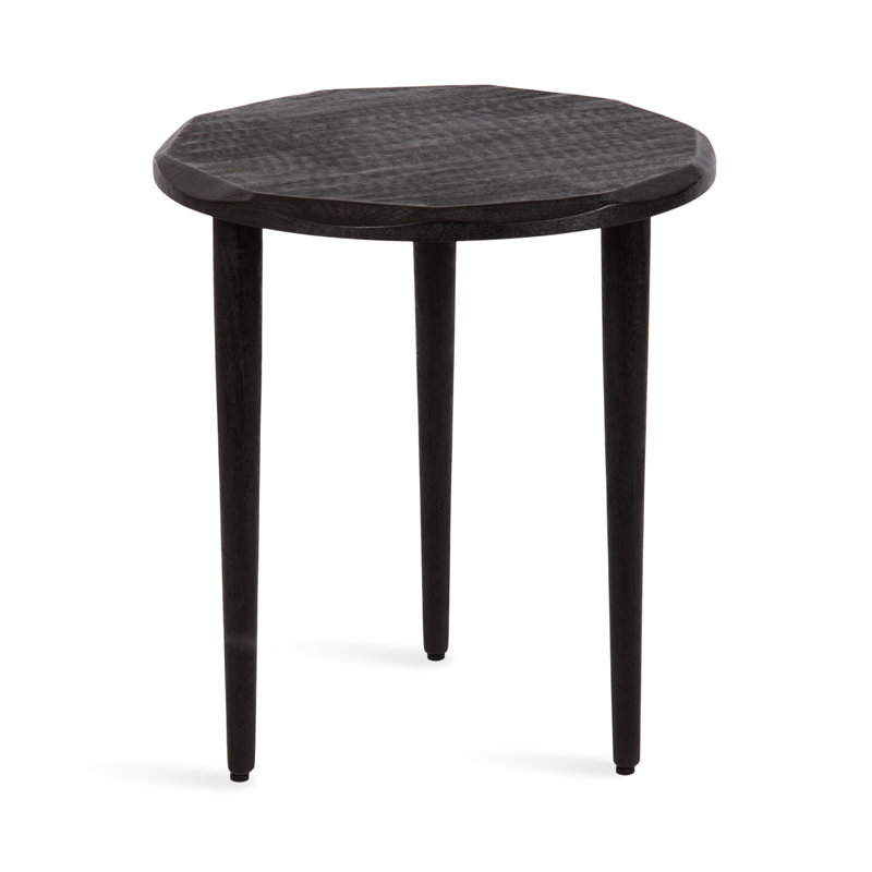 Faceted Round Side Table
