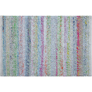 (SIMILAR) Confetti Striped Handwoven Purple/Blue/Green Indoor / Outdoor Use Area Rug