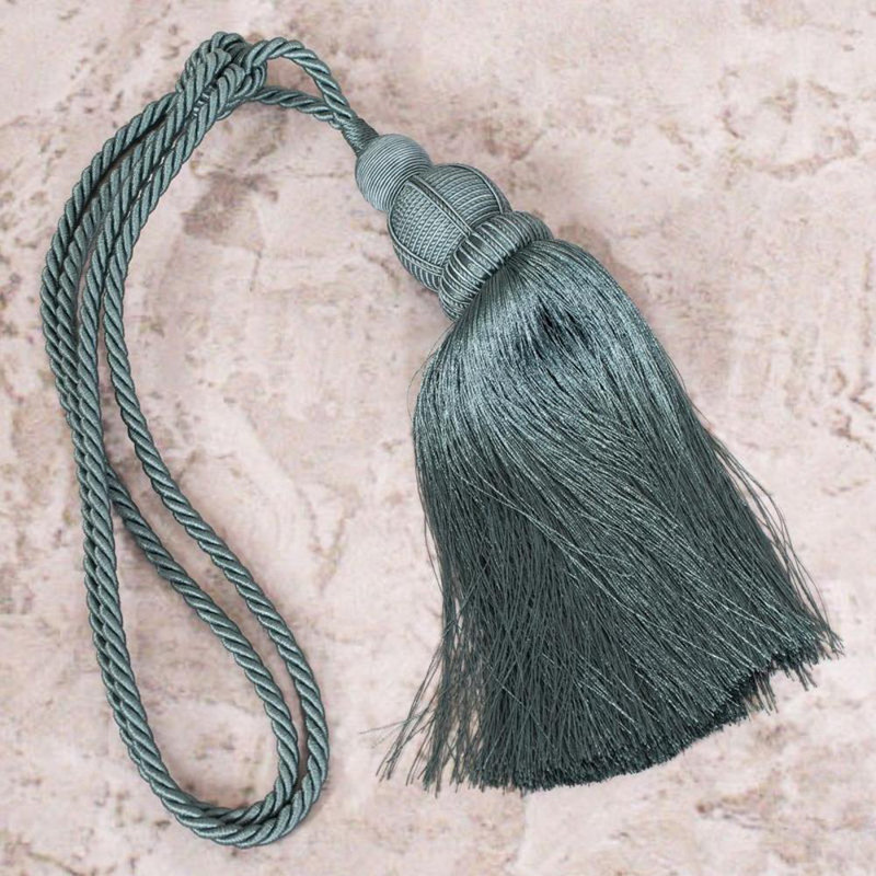Lowellville Fabric 10cm Curtain Tieback, Turquoise