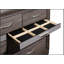 Commode Ryder Sparkle Grey avec neuf tiroirs spacieux et un tiroir à bijoux à doublure douce pour un rangement élégant