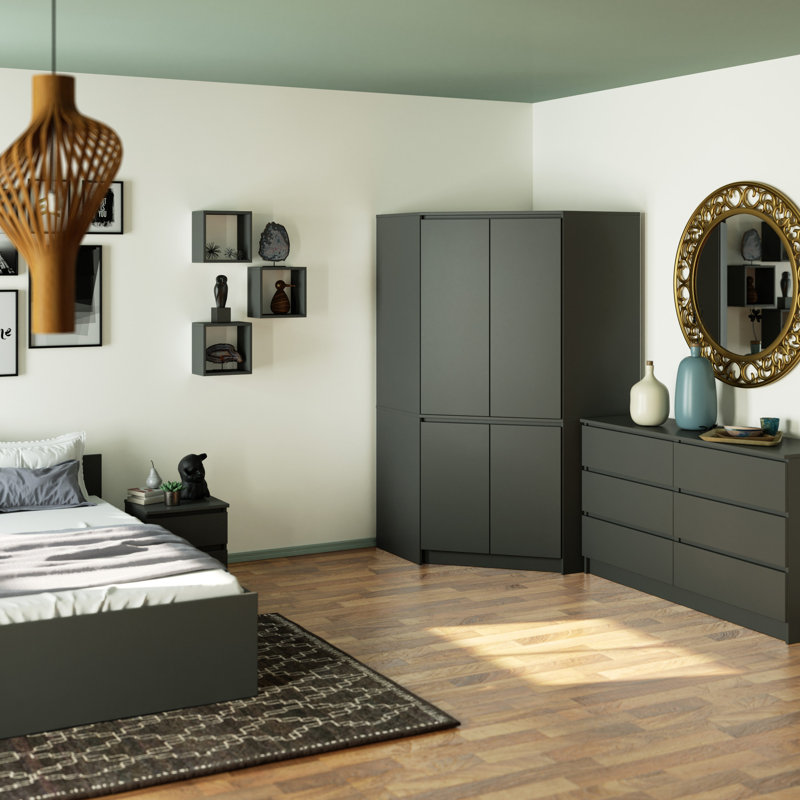Sira 4 Door Manufactured Wood Wardrobe