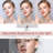 Modern Larged LED Lighted 10X Magnifying Portable Tabletop Makeup Vanity Mirror, White-1748232884