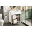 Meuble-lavabo de salle de bain 30 po avec lavabo, meuble-lavabo autoportant avec porte à fermeture douce et meuble-lavabo avec 2 tiroirs-33597736