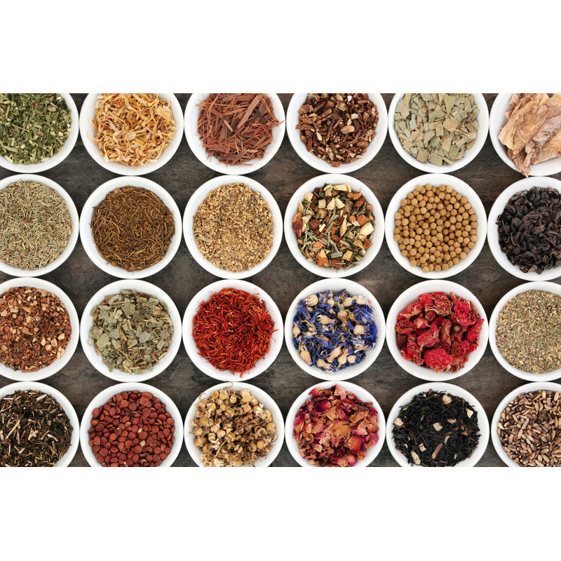 Herb Tea Selection by Marilyna - Wrapped Canvas Print, 51cm H x 76cm W