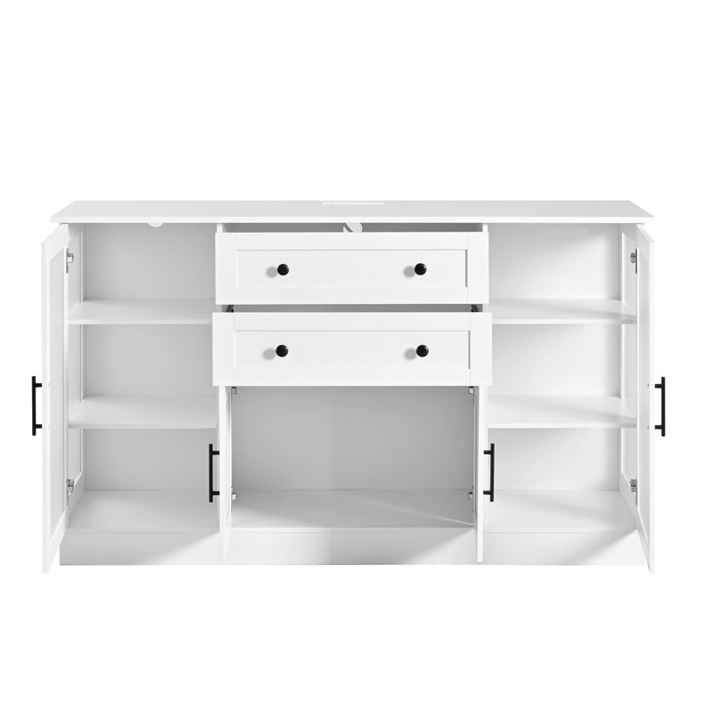 Buffets et armoires spacieux en MDF de 58,3 po pour cuisine