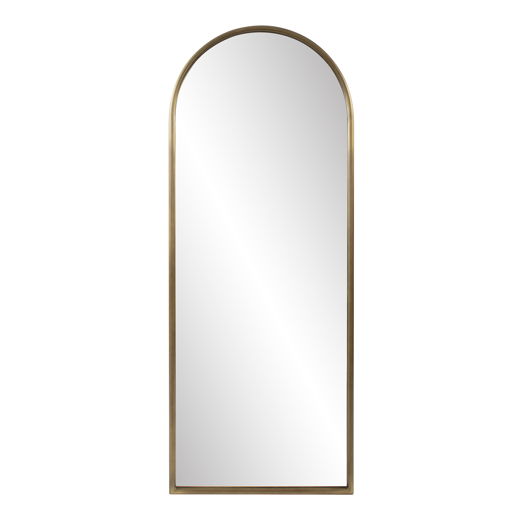 Everly Quinn Oversized Gold Arch Metal Wall Mirror Wayfair