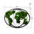 Striking Moss World Map - For Decorative Appeal Exquisite Metal Iron Use
