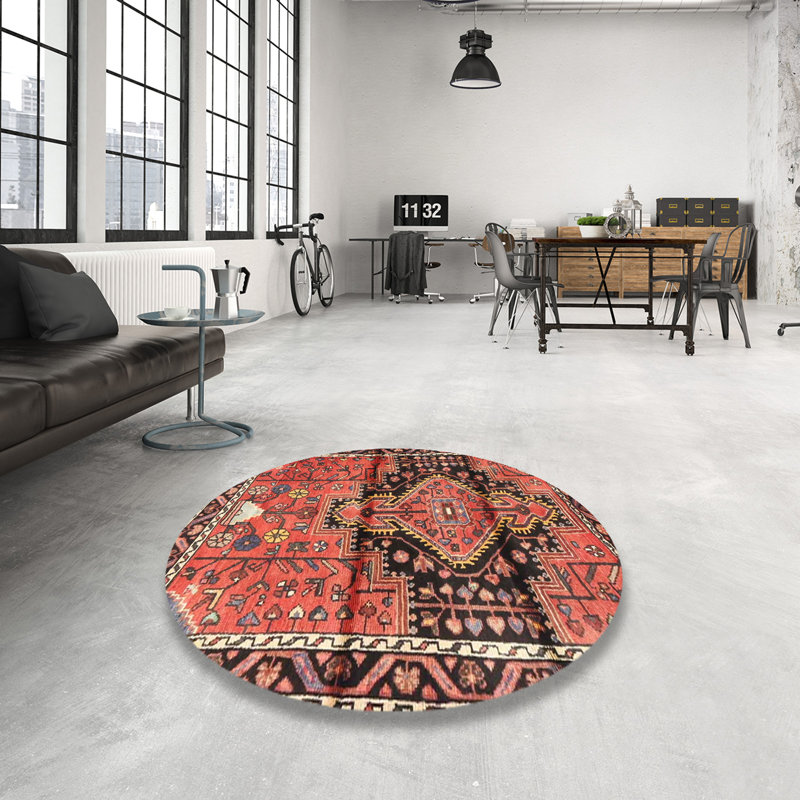 Loc Southwestern Indoor Rug, Round 4'