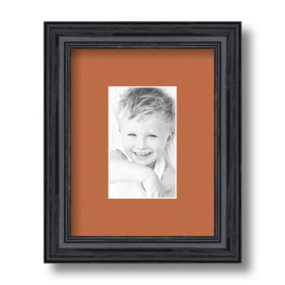 Wood Matte Picture Frame with Mat