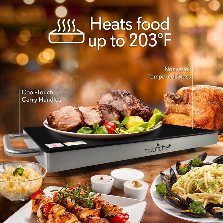 NutriChef Food Warming Tray / Buffet Server / Hot Plate Warmer