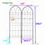 Barrière de jardin, paquet de 2 treillis de jardin en métal antirouille pour plantes grimpantes