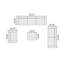 Canapé modulaire modulaire 4 pièces 4 pièces-126615605-126615603
