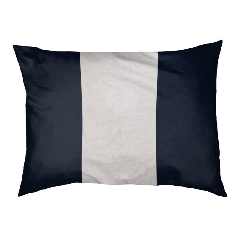 Coussin Atlanta, Navy/White, Medium (40" W x 30" D x 6.5" H)