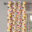 Rideaux décoratifs pour fenêtre à 2 panneaux East Urban Home Harvest, 50 po, orange, rouge et brun-106379438