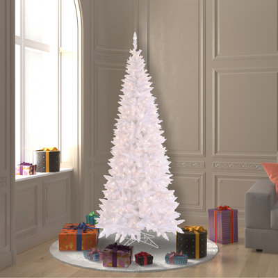 White Fir 6.5' Lighted Fir Christmas Tree