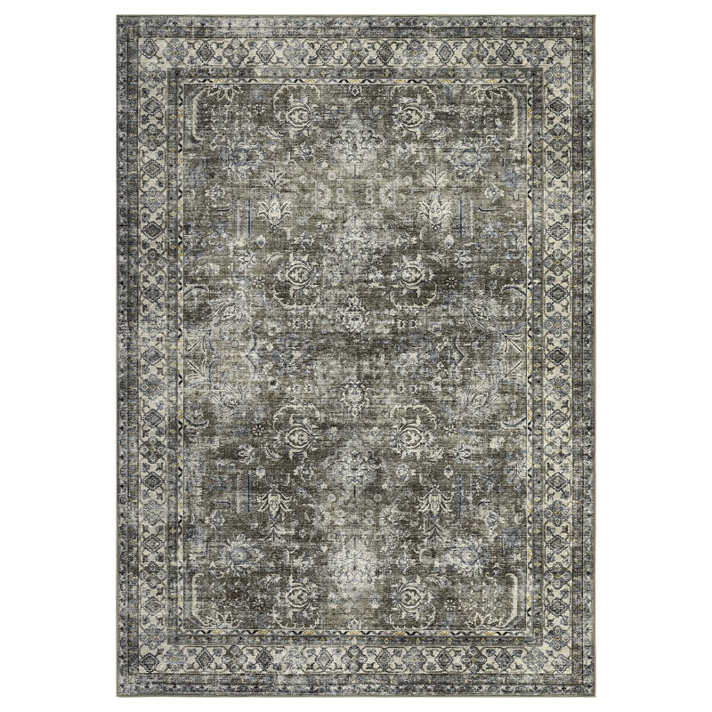 Tapis Amaurys avec envers antidérapant, Rectangle 8 pi x 10 pi