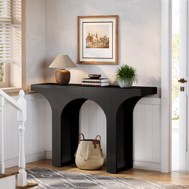 Junno 47.24'' Console Table, Black