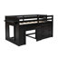 Lit mezzanine simple avec armoire et tablette-1609826488