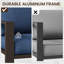 Fauteuil d'extérieur en aluminium avec coussins-1347097786