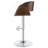 Black And Chrome Adjustable Bar Stool