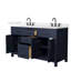 Meuble-lavabo double autoportant de 60 po avec plateau en quartz Beckett-108352037-108352039-108352041