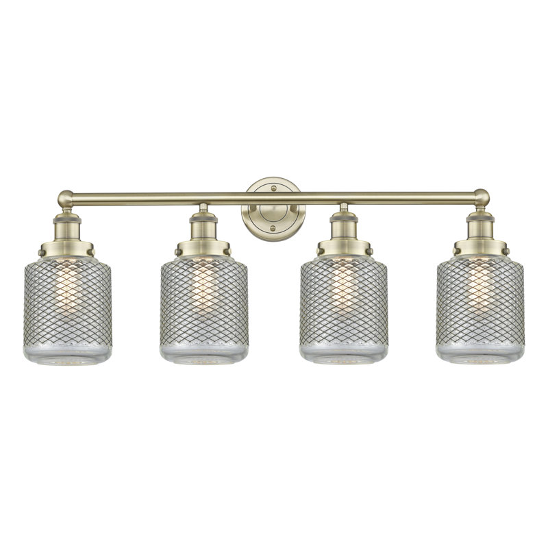 Dore 4 - Light Dimmable Vanity Light, Antique Brass