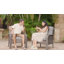 Chaises d'extérieur en osier pour 2 personnes Allcot, 2 places avec dossier haut et coussins confortables-111806521