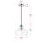 Inola 1-Light Glass Dome Pendant -247275959