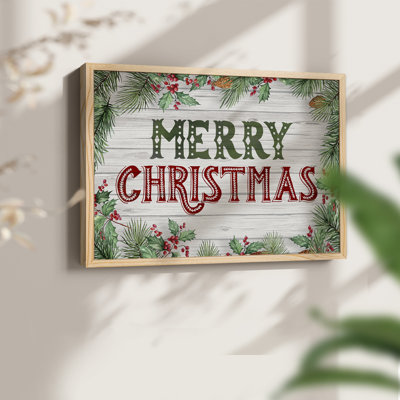 Verdure de Noël - reproduction encadrée - réaménageable