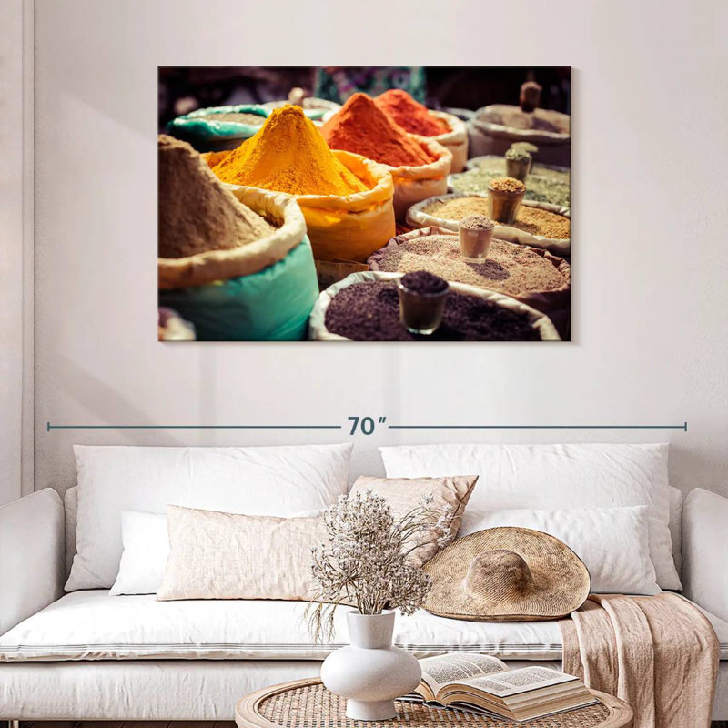 Yarlin Indian Market Spices, 30" H x 45" W