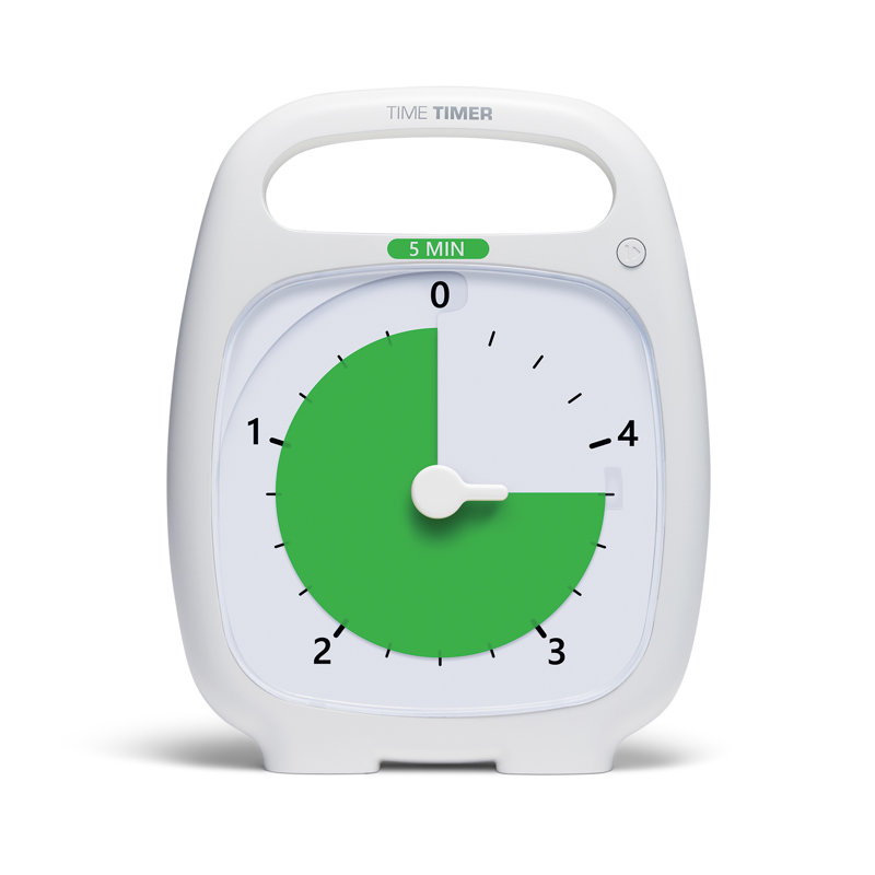 Minuterie Time Timer PLUS 5 minutes, blanc