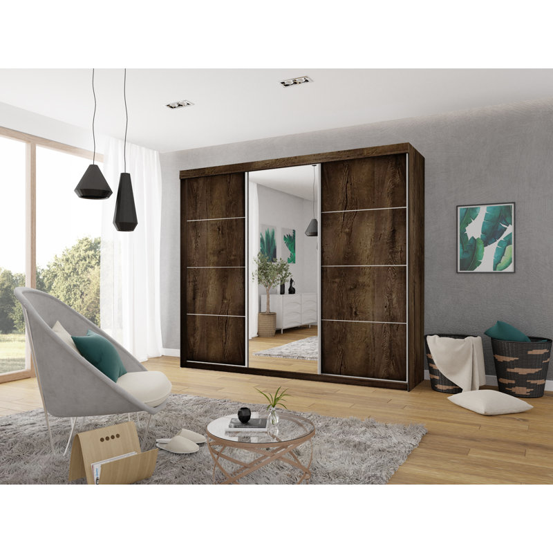 Madisson 3 Door Wardrobe, Walnut