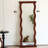 Medieval-Style Pine Frame Wall-Mounted Full-Length Mirror-117954008