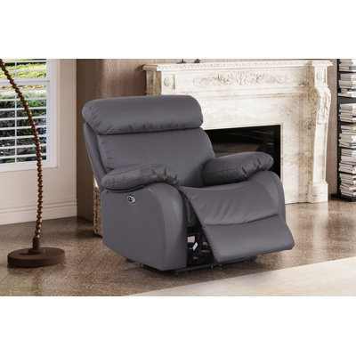 Avrielle Faux Leather Power Recliner