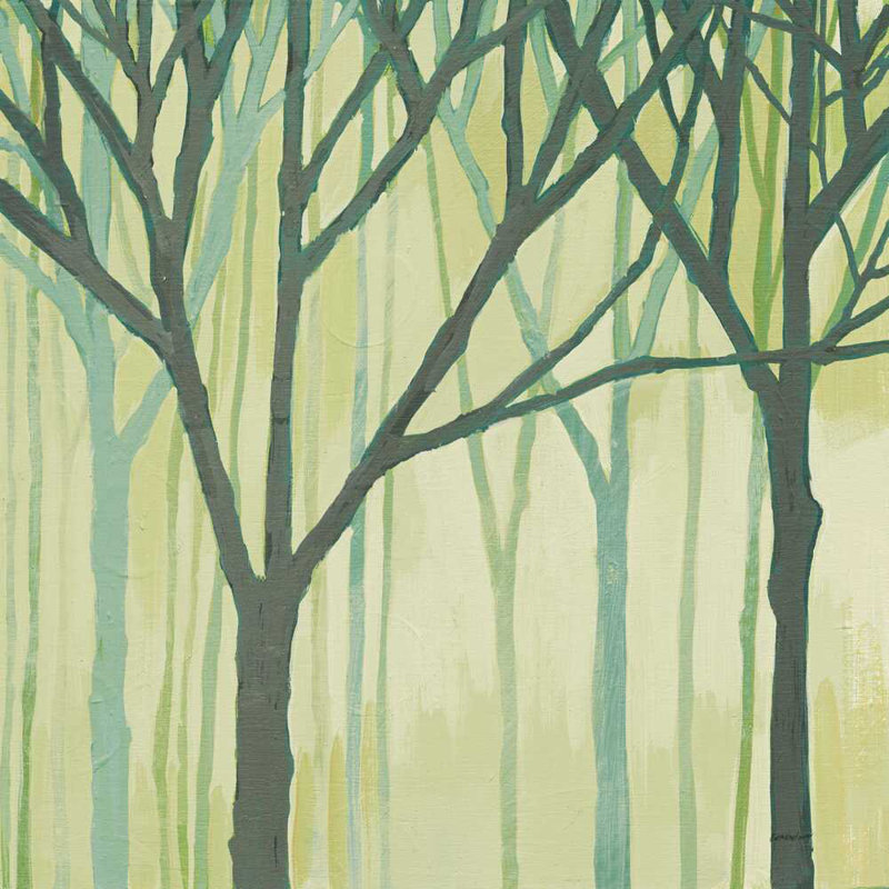 Printemps arbres verts III, H 12 po x l 12 po x P 1,25 po