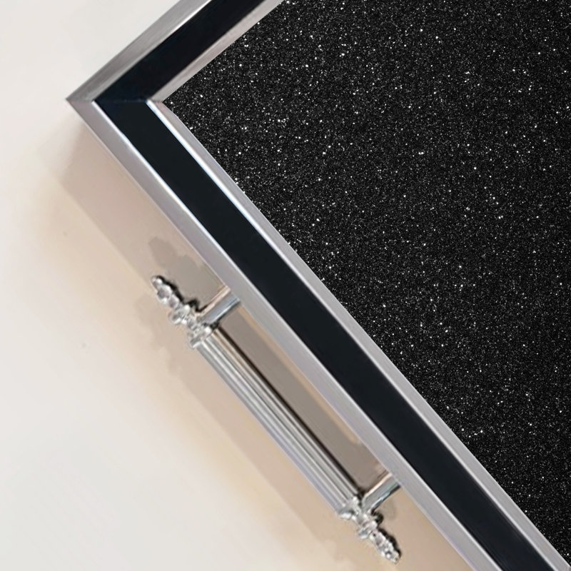 Elegant Glass Tray, 19.7 x 11.4 x 1.4 inches | 100% Durable Glass Construction | Easy to Clean with Damp Cloth | Ideal for Serving, Decorative Display, and Organizing | Stylish Addition to Home Décor