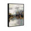 Gold Peaks Landscape, Abstract Mountains Modern Gray - peinture sur toile-73061279-73061265