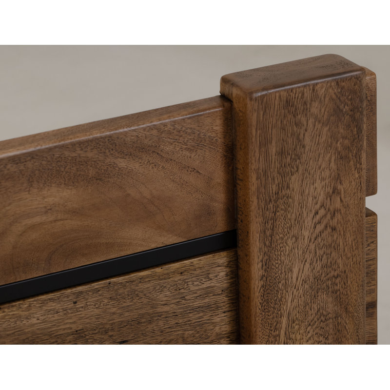 Knova Bed, Queen, Barrel Brown