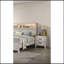 Table de chevet contemporaine en mélamine blanc délavé 1pc