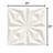 Drapeado 23" x 23" 3D Textured Porcelain Wall Tile-84950253