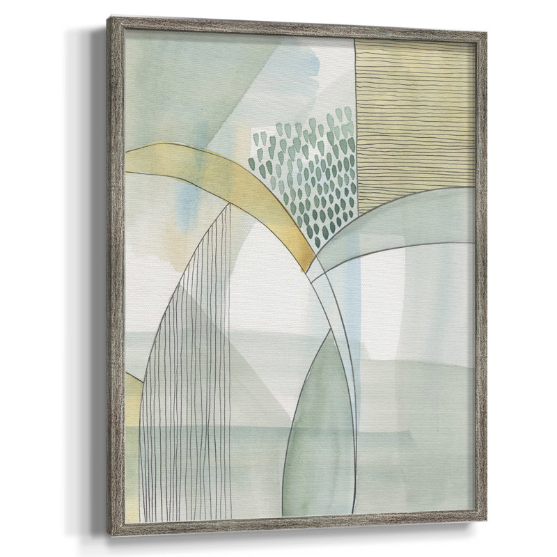 Mint Reflection I Framed Print - Solid Wood, 21" H x 17" W