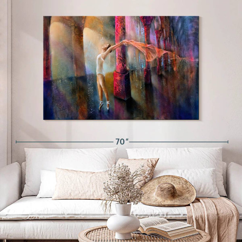 Enn Seagull And Dancer, 34" H x 51" W