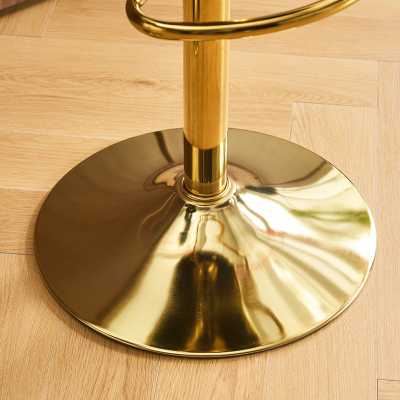 Tabouret de bar pivotant à hauteur réglable, Beige