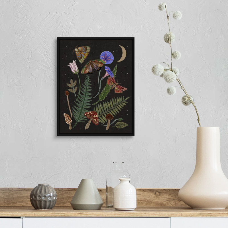 «Dark Forest IV» par Melissa Wang - reproduction d'art, Toile avec cadre noir, H 16 po x l 13 po x P 1,75 po