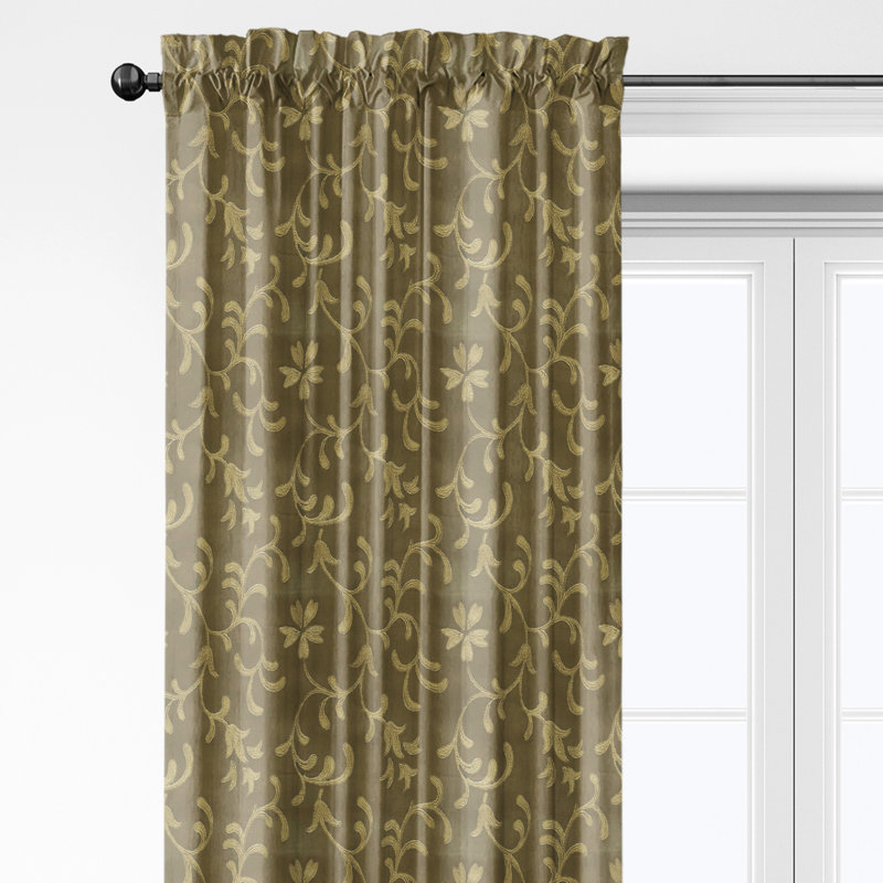 Paire de draperies Breccan Antique (l 50 po x L 108 po), Doré, L 50 po x L 108 po