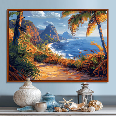 Sugarloaf Mountain Ocean View Landscape I - Beach Wall Art Living Room